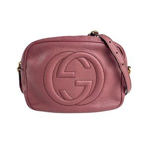 GUCCI Shoulder Bag Soho Leather Pink Red Women's 308364 z5990
